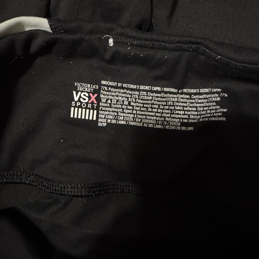 Victoria's Secret Black and White Leggings - Picture 3 of 3